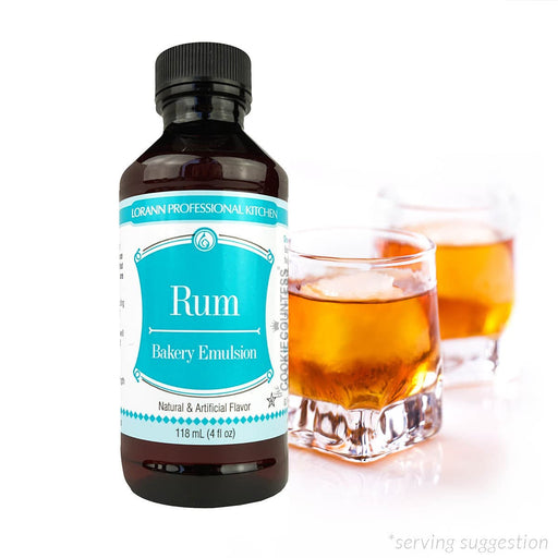 LorAnn Flavor Rum Bakery Emulsion - 4 oz.