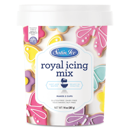 Satin Ice Cookie Icing Royal Icing Mix 14 oz Pail