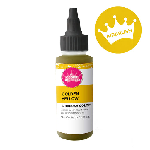 The Cookie Countess Airbrush Color Cookie Countess - Golden Yellow edible airbrush color 2oz