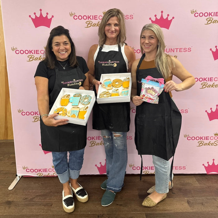 The Cookie Countess BakeShop Decorating Class Sugar Cookie & Royal Icing 101: Foundations Class