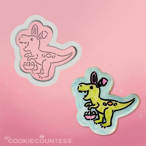 The Cookie Countess Cookie Cutter Bunnysaurus PYO Cookie Cutter