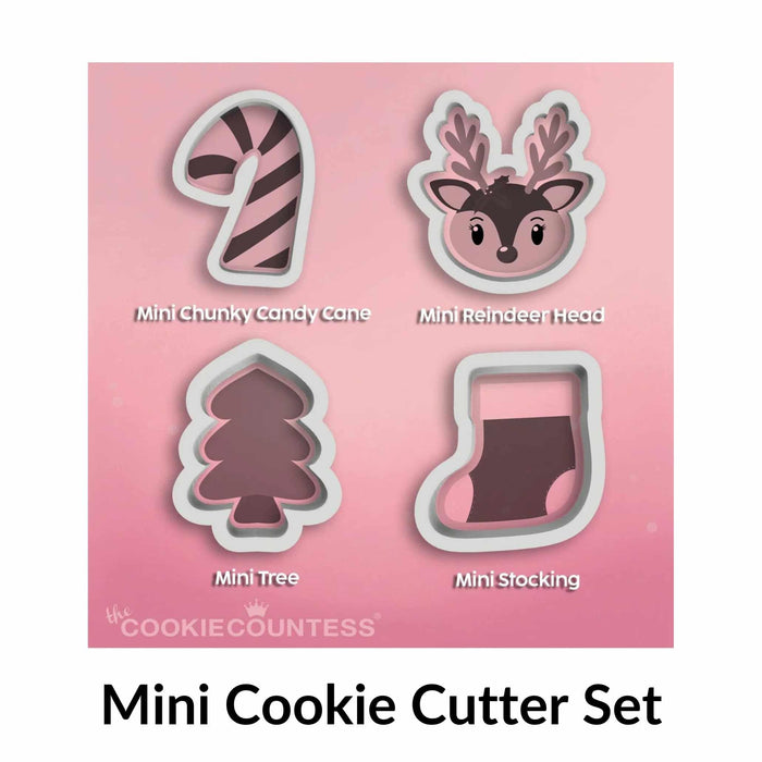 The Cookie Countess Cookie Cutter Cutter Set Only Christmas Set of 4 MINIS - Doorbuster Price only $5.99!
