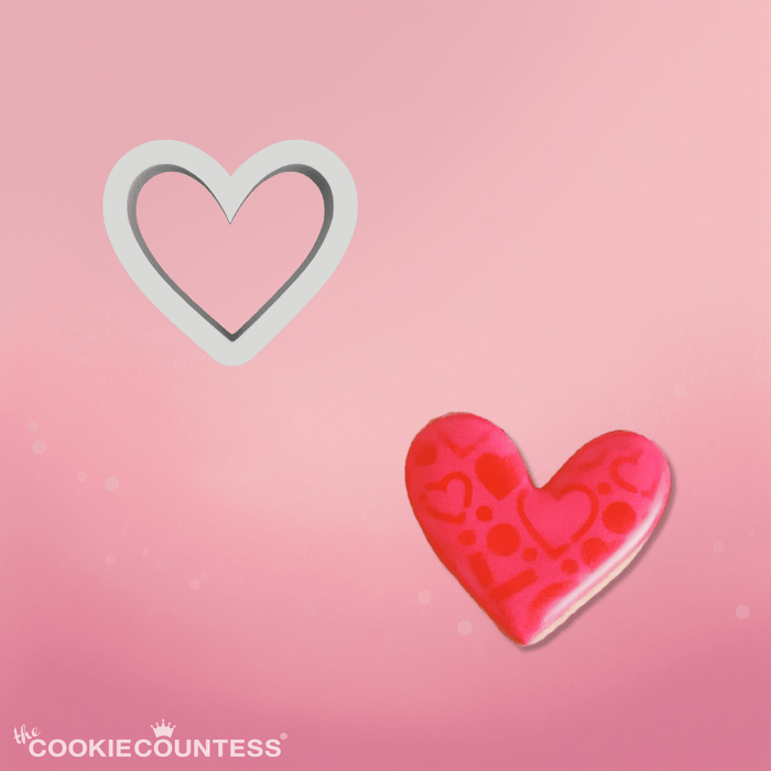 The Cookie Countess Cookie Cutter Mini Heart Cookie Cutter