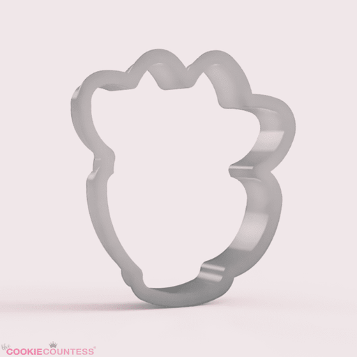 The Cookie Countess Cookie Cutter Twin Bunnies in a Teacup - Cookie Cutter