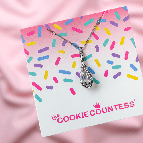 The Cookie Countess Gift Set Stainless Steel Necklace:  Whisk