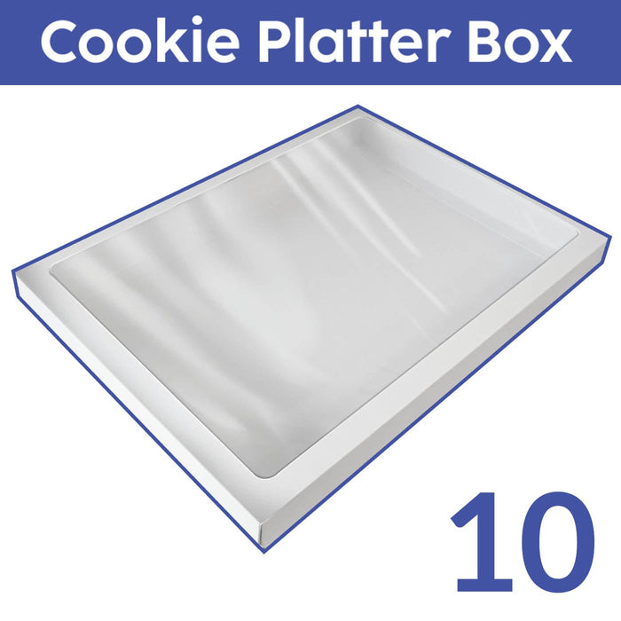 The Cookie Countess Packaging 10 Boxes Cookie Box 16.5 x 12.5 x 1.5 'Cookie Platter'