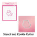 The Cookie Countess PYO Stencil Stencil and Cookie Cutter Dino-Love Bites PYO Stencil