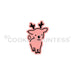 The Cookie Countess Stencil 2 Piece Cute Reindeer Stencil