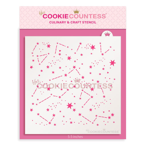 The Cookie Countess Stencil Constellations Stencil