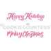 The Cookie Countess Stencil Cookie Stick Stencil - Holidays Sayings