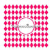 The Cookie Countess Stencil Harlequin Monogram