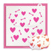 The Cookie Countess Stencil Hearts and Arrows stencil