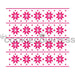 The Cookie Countess Stencil Snowflakes and Stripes Stencil