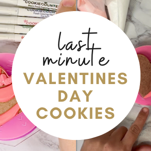 Last Minute Valentine’s Cookies: Minimalist Design, Max Impact