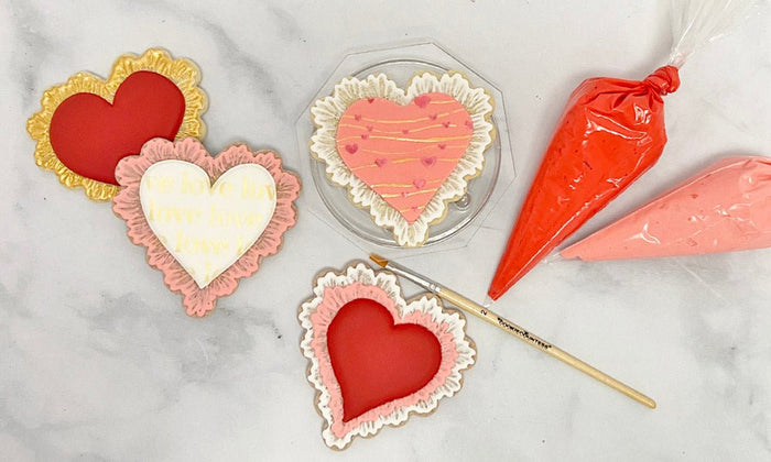 Brush Embroidery with Royal Icing - The Cookie Countess