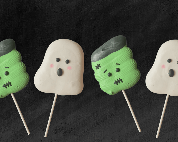 Easy Halloween Meringue Pop Treats - The Cookie Countess