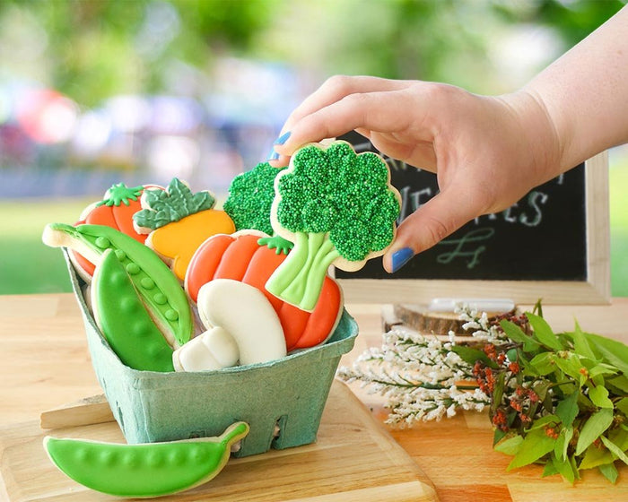 How To Make a Farmers Market Inspired Sugar Cookie Set - The Cookie Countess
