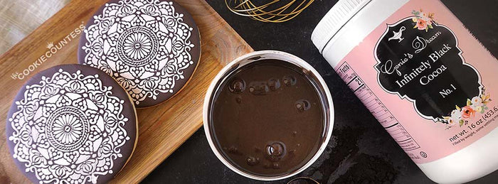 How to Make Chocolate Royal Icing - The Cookie Countess