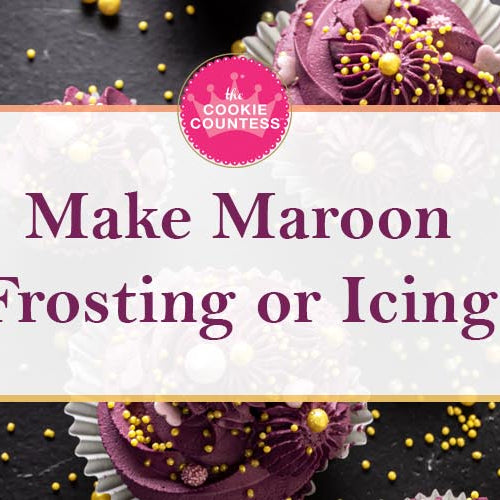 How to Make Maroon or Burgundy Icing and Frosting