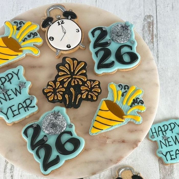 November Cutter Club-Countdown to Cookies: A Sparkly New Year's Set - The Cookie Countess