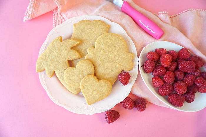 Raspberry Sugar Cookie Recipe for Cookie Cutters - The Cookie Countess