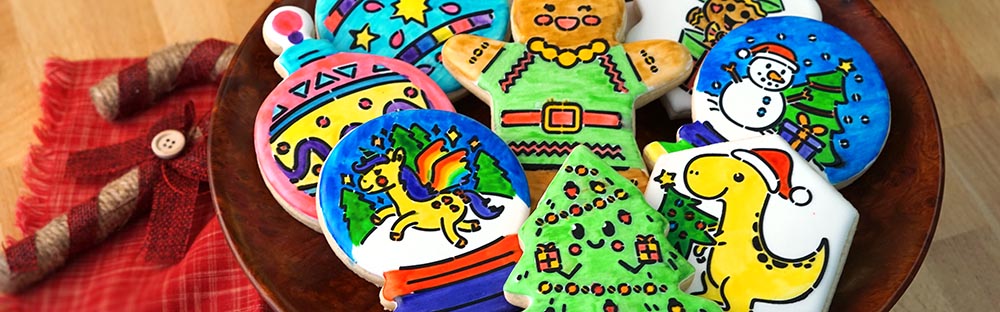 Creative Christmas Baking Supplies - Cookie Cutters, Glitter, Stencils