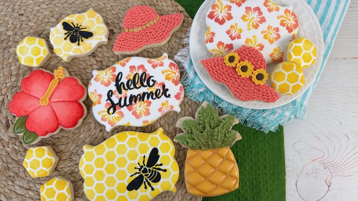Summer 2026 Honeycombs and Hibiscus - The Cookie Countess