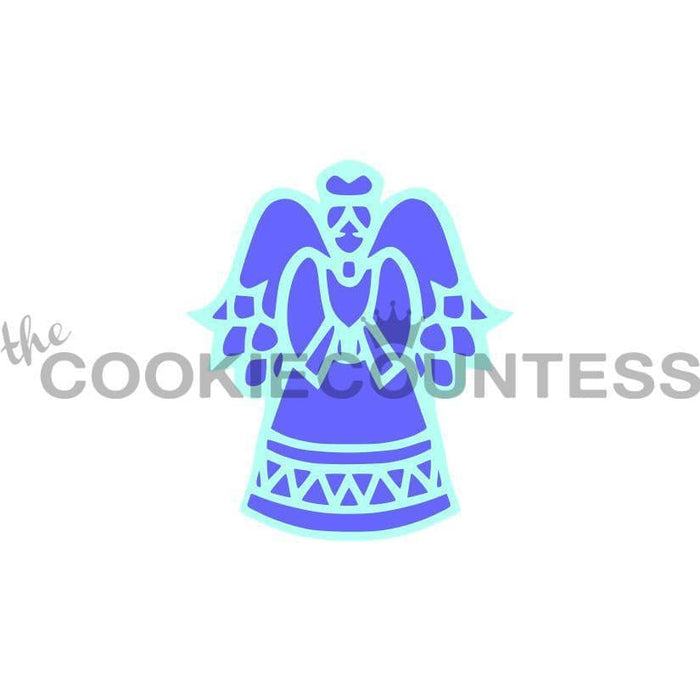 2 Piece Angel Stencil — The Cookie Countess