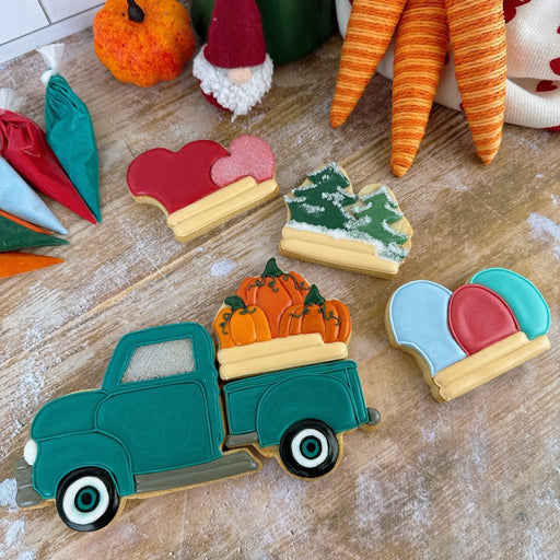 6pc Multi Themed Vintage Truck Cookie Cutters - The Cookie Countess