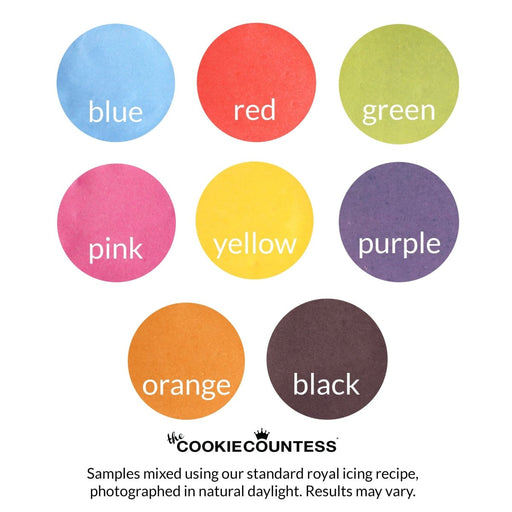 All - Natural Food Color Set of 8 - The Cookie Countess
