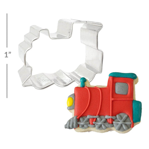 3D Gingerbread Train Cookie Cutter Set (Locomotive + Wagon)