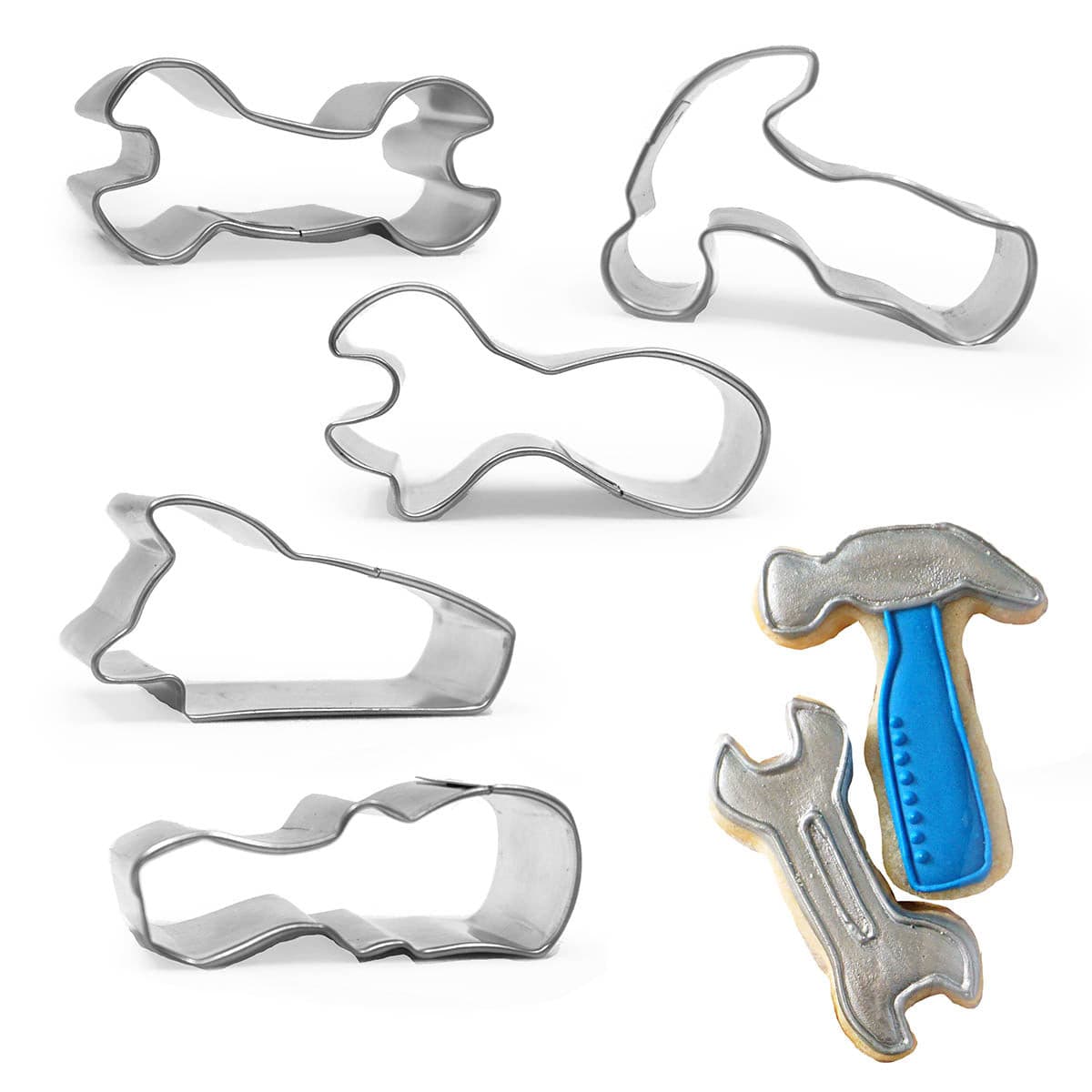 Mini Tool Set of 5 Cookie Cutters 2