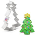 Ann Clark Cookie Cutter Christmas Tree with Star Cookie Cutter 4 1/2"