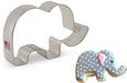 Ann Clark Cookie Cutter Cute Elephant Cookie Cutter 4 1/8"