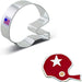 Ann Clark Cookie Cutter Football Helmet Cookie Cutter 3 1/2"