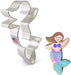 Ann Clark Cookie Cutter Mermaid Cookie Cutter 4 1/2 x 3"