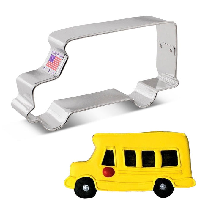 Ann Clark Cookie Cutter School Bus or Truck Cookie Cutter 4 3/4" x 2 1/2"
