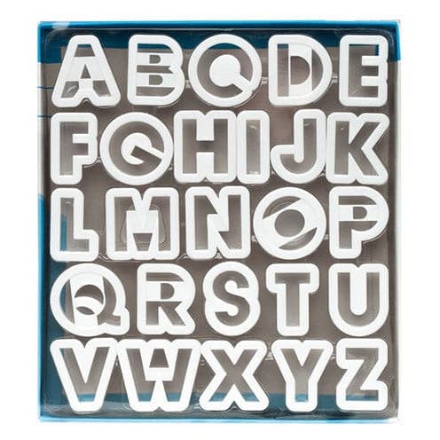Ateco Cookie Cutter Alphabet Set of 26 Cookie Cutters