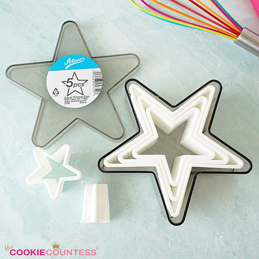 Ateco Cookie Cutter Ateco 5 Piece Cookie Cutter Set - Star
