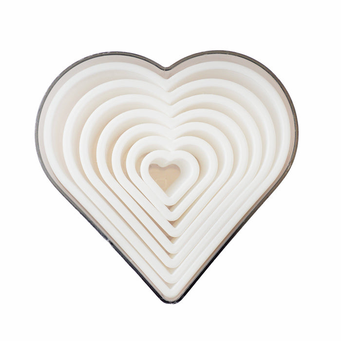 Ateco 7 Piece Cookie Cutter Set - Heart — The Cookie Countess