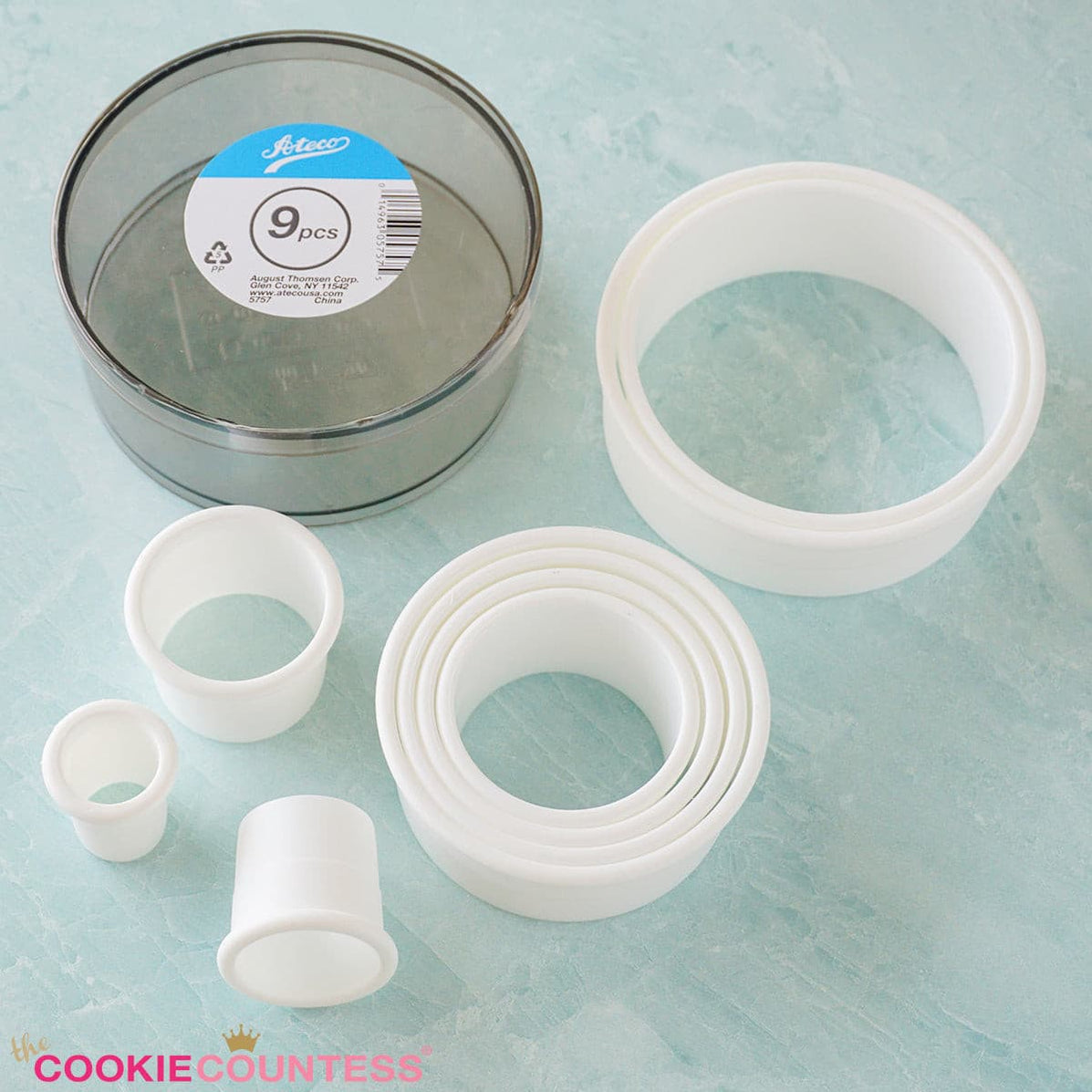 Ateco 9 Piece Cookie Cutter Set Round — The Cookie Countess