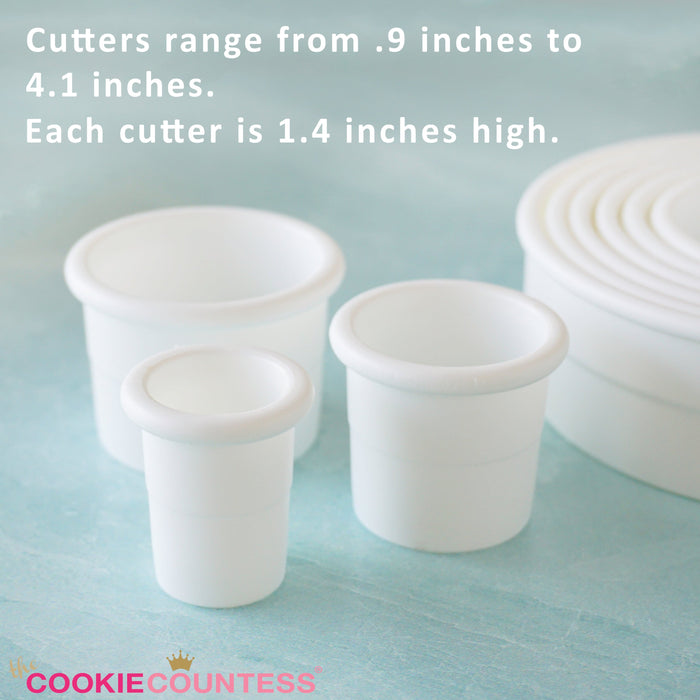 Ateco Cookie Cutter Ateco 9 Piece Cookie Cutter Set - Round