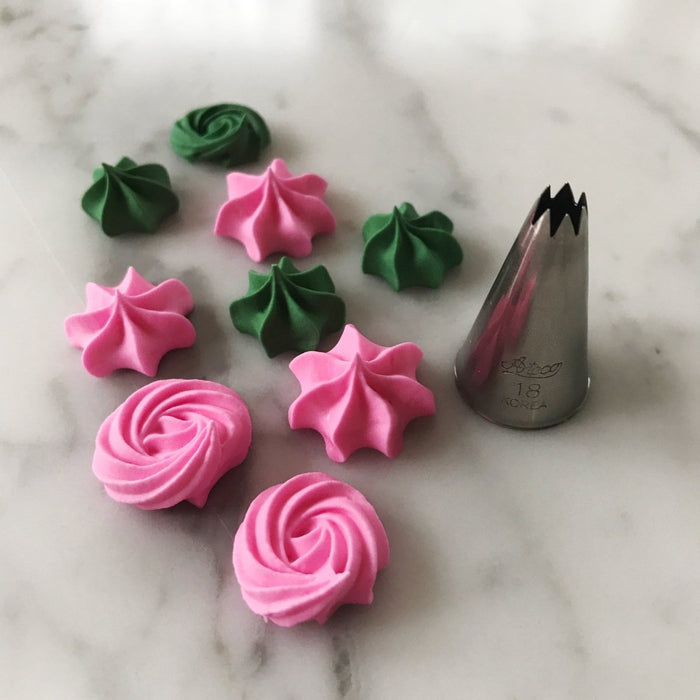 Best Piping Tip For Meringue Kisses Ateco Star Tip #18 — The