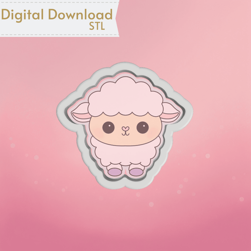 Baby Lamb Cookie Cutter STL - The Cookie Countess