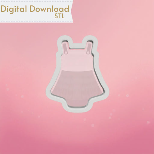 Baby Summer Dress Cookie Cutter STL - The Cookie Countess
