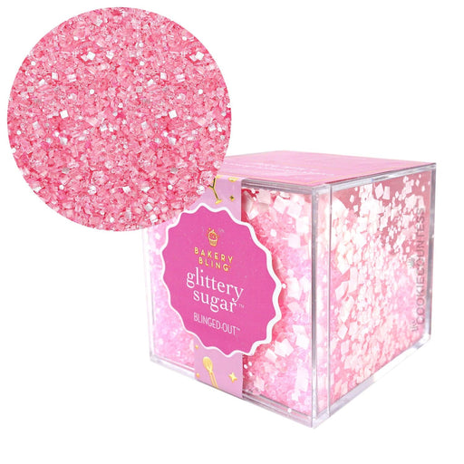 Bakery Bling Sugar Decorations Glittery Sugar - Princess Cut Pink