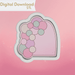 Balloons Arch Cookie Cutter STL - The Cookie Countess