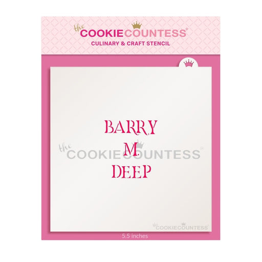 Barry M. Deep Gravestone Stencil - The Cookie Countess