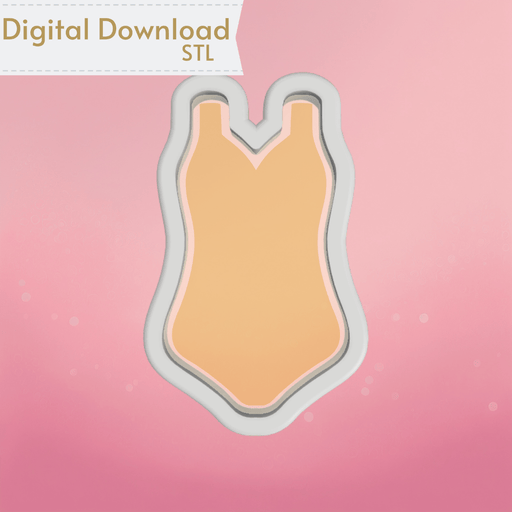 Bathing Suit Cookie Cutter STL - The Cookie Countess