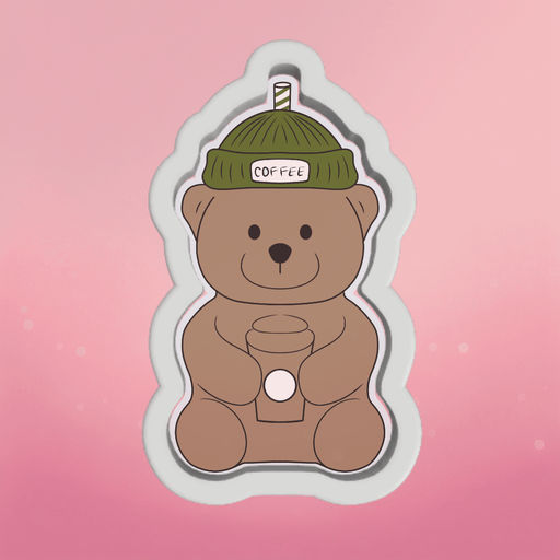 Bear Coffee Cup Cookie Cutter - The Cookie Countess